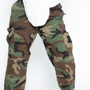 Vintage Camo Pant in Army "Flare" (Plus)